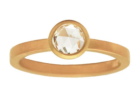 Limited-Time Jewelry Sale – Elegant Styles At Less 0.50ct Round Rose-cut White Diamond & Raised Yellow Gold Bezel Ring Limited-Time Jewelry Sale – Elegant Styles At Less 0.50ct Round Rose-cut White Diamond & Raised Yellow Gold Bezel Ring