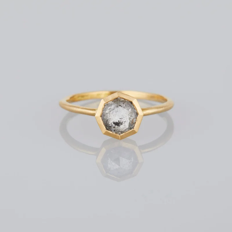 Flash Sale On Stunning Jewelry – Don't Miss Out GDR65-OOAK | 0.74 Carat One-of-a-Kind Salt and Pepper Gray Diamond Ring Flash Sale On Stunning Jewelry – Don't Miss Out GDR65-OOAK | 0.74 Carat One-of-a-Kind Salt and Pepper Gray Diamond Ring