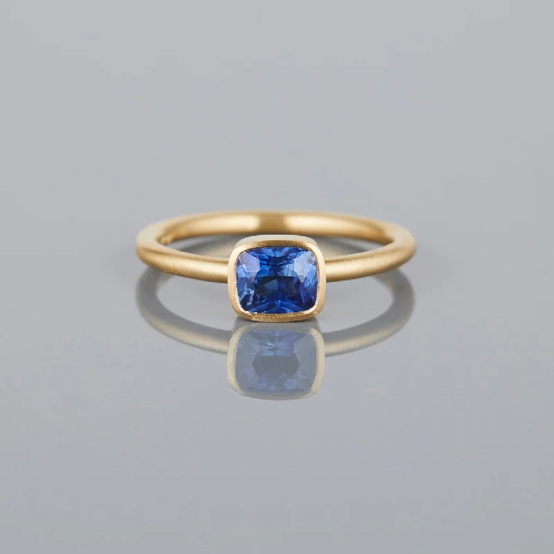 Affordable Elegance – Special Jewelry Sale Now Live SR44-OOAK | 0.89 Carat One-of-a-Kind Cushion Cut Blue Sapphire Ring Affordable Elegance – Special Jewelry Sale Now Live SR44-OOAK | 0.89 Carat One-of-a-Kind Cushion Cut Blue Sapphire Ring
