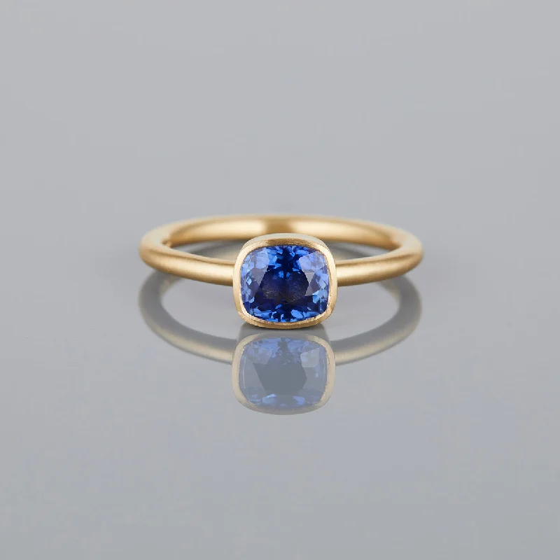 Elegant Jewelry, Affordable Luxury – Shop Now SR47-OOAK | 1.23 Carat One-of-a-Kind Cushion Cut Blue Sapphire Ring Elegant Jewelry, Affordable Luxury – Shop Now SR47-OOAK | 1.23 Carat One-of-a-Kind Cushion Cut Blue Sapphire Ring