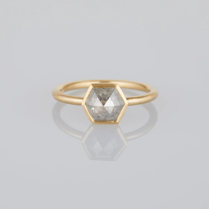 Exclusive Jewelry Offers – Sparkle For Less DR121-OOAK | 1.3 Carat One-of-a-Kind Hexagon Cut Grey Diamond Ring Exclusive Jewelry Offers – Sparkle For Less DR121-OOAK | 1.3 Carat One-of-a-Kind Hexagon Cut Grey Diamond Ring