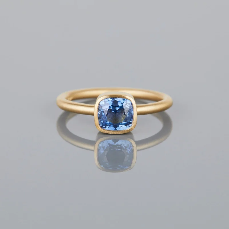 Glamorous Jewelry, Glamorous Deals – Shop Now SR45-OOAK | 1.32 Carat One-of-a-Kind Cushion Cut Blue Sapphire Ring Glamorous Jewelry, Glamorous Deals – Shop Now SR45-OOAK | 1.32 Carat One-of-a-Kind Cushion Cut Blue Sapphire Ring