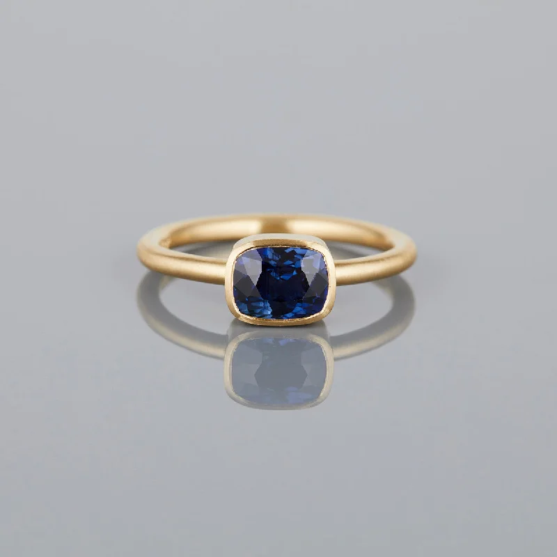 Must-Have Jewelry Pieces At Reduced Prices SR46-OOAK | 1.43 Carat One-of-a-Kind Cushion Cut Blue Sapphire Ring Must-Have Jewelry Pieces At Reduced Prices SR46-OOAK | 1.43 Carat One-of-a-Kind Cushion Cut Blue Sapphire Ring