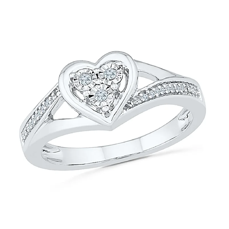 Flash Sale On Exquisite Jewelry – Don't Miss Out 1/5 CTW Diamond Heart Ring in Sterling Silver Flash Sale On Exquisite Jewelry – Don't Miss Out 1/5 CTW Diamond Heart Ring in Sterling Silver