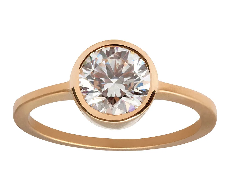 Unmissable Jewelry Sale – Shop Before It's Too Late 1ct Round Ideal-cut White Diamond & Yellow Gold Bezel Ring Unmissable Jewelry Sale – Shop Before It's Too Late 1ct Round Ideal-cut White Diamond & Yellow Gold Bezel Ring