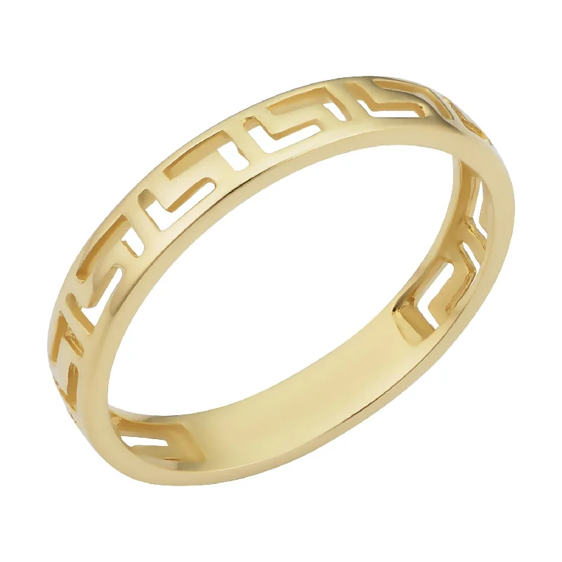 Special Jewelry Deals – Upgrade Your Collection 10KT Yellow Gold Fashion Greek Key Ring Special Jewelry Deals – Upgrade Your Collection 10KT Yellow Gold Fashion Greek Key Ring