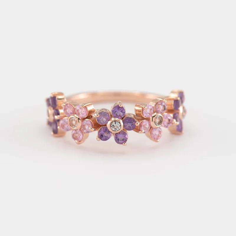 Luxury Meets Affordability – Jewelry Sale Live Now 14K Charlotte Pink Sapphire and Amethyst Band Luxury Meets Affordability – Jewelry Sale Live Now 14K Charlotte Pink Sapphire and Amethyst Band