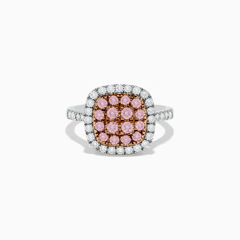Buy More, Save More – Special Jewelry Discounts 14K Two Tone Gold White and Pink Diamond Ring Buy More, Save More – Special Jewelry Discounts 14K Two Tone Gold White and Pink Diamond Ring