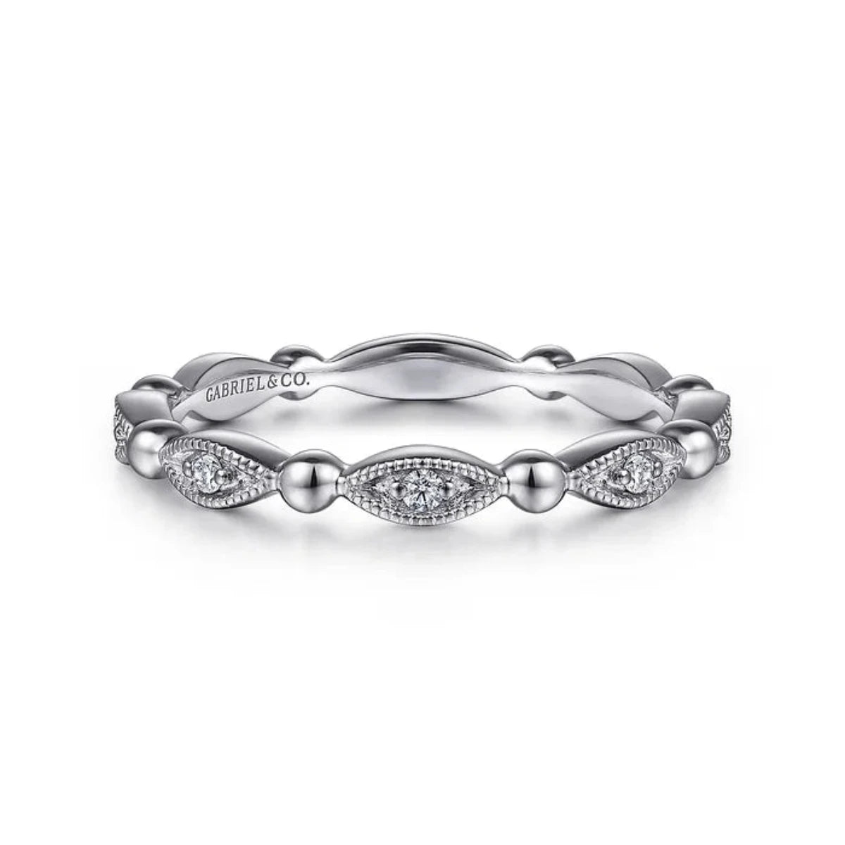 Jewelry Deals That Sparkle – Shop Today 14K W Gold 0.05ctw G/SI2 Diamond Marquise Shape Ring