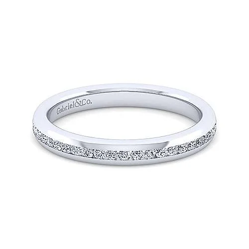 Trending Jewelry Now At Unbeatable Prices 14K W Gold 0.25cttw Channel Set Diamond Band