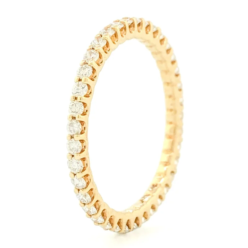 Customized Silver Jewelry For Unique Style 14K Y Gold 0.50cttw G/SI1 Diamond Eternity Band