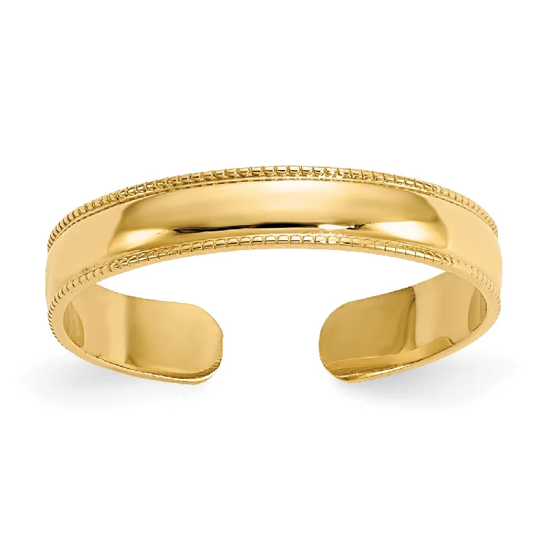 Premium Jewelry Now Available At Special Discounts 14KT Yellow Gold 3MM Toe Ring