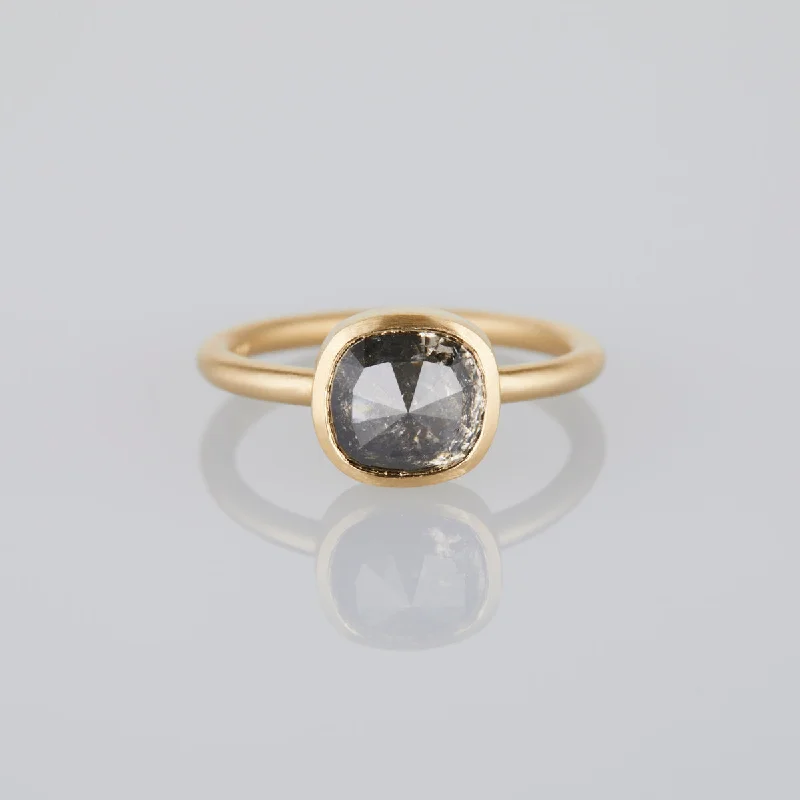 Shop Dazzling Jewelry With Special Promotional Discounts DR123-OOAK | 2.56 Carat One-of-a-Kind Rose Cushion Cut Grey Diamond Ring Shop Dazzling Jewelry With Special Promotional Discounts DR123-OOAK | 2.56 Carat One-of-a-Kind Rose Cushion Cut Grey Diamond Ring
