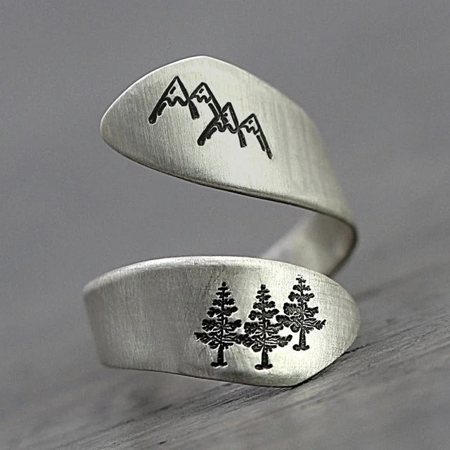 Trending Jewelry Now Available At Exclusive Prices Winding Mountain Forest Ring