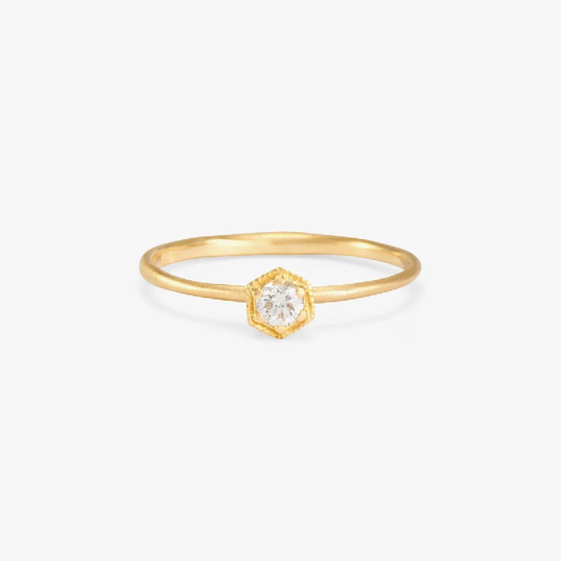 Trending Jewelry Now Available At Exclusive Prices R2202W | 3mm White Diamond Hexagon Ring Trending Jewelry Now Available At Exclusive Prices R2202W | 3mm White Diamond Hexagon Ring