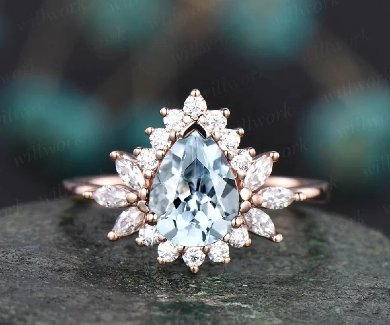 Handmade Pearl Jewelry For Timeless Elegance aquamarine ring