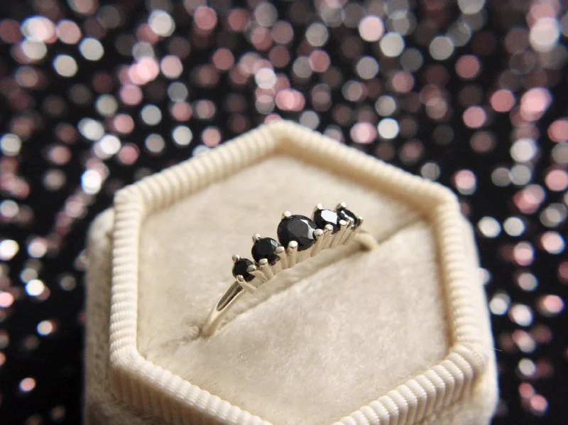 Exclusive Jewelry Sale – Shine For Less Artemis Ring in Black Spinel