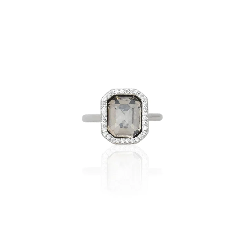 Shop High-Quality Jewelry At Jaw-Dropping Discounts 925 Silver Rectangular Grey Stone Ring Shop High-Quality Jewelry At Jaw-Dropping Discounts 925 Silver Rectangular Grey Stone Ring