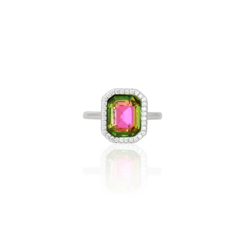 Stunning Jewelry Pieces At The Lowest Prices Ever 925 Silver Watermelon Tourmaline Ring for Her Stunning Jewelry Pieces At The Lowest Prices Ever 925 Silver Watermelon Tourmaline Ring for Her
