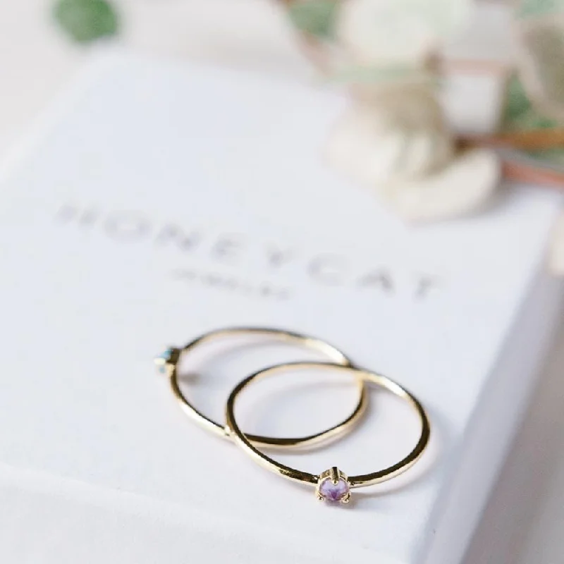 Once-A-Year Jewelry Sale – Grab Your Favorites Now Amethyst Point Solitaire Ring