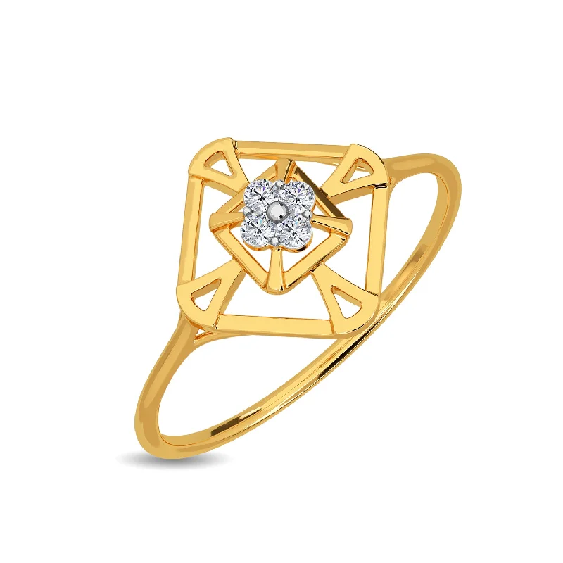 Fashion-Forward Geometric Jewelry For Contemporary Style Angelika Ring