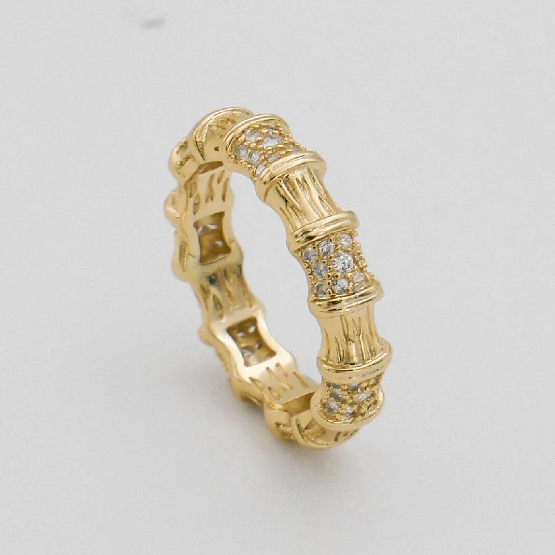 Timeless Jewelry Styles At Wallet-Friendly Prices Ava bamboo CZ Ring