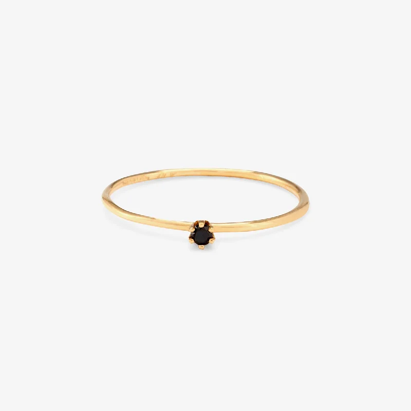 Luxury Jewelry Now At Special Promotional Rates R1601BK | Baby Black Diamond Ring