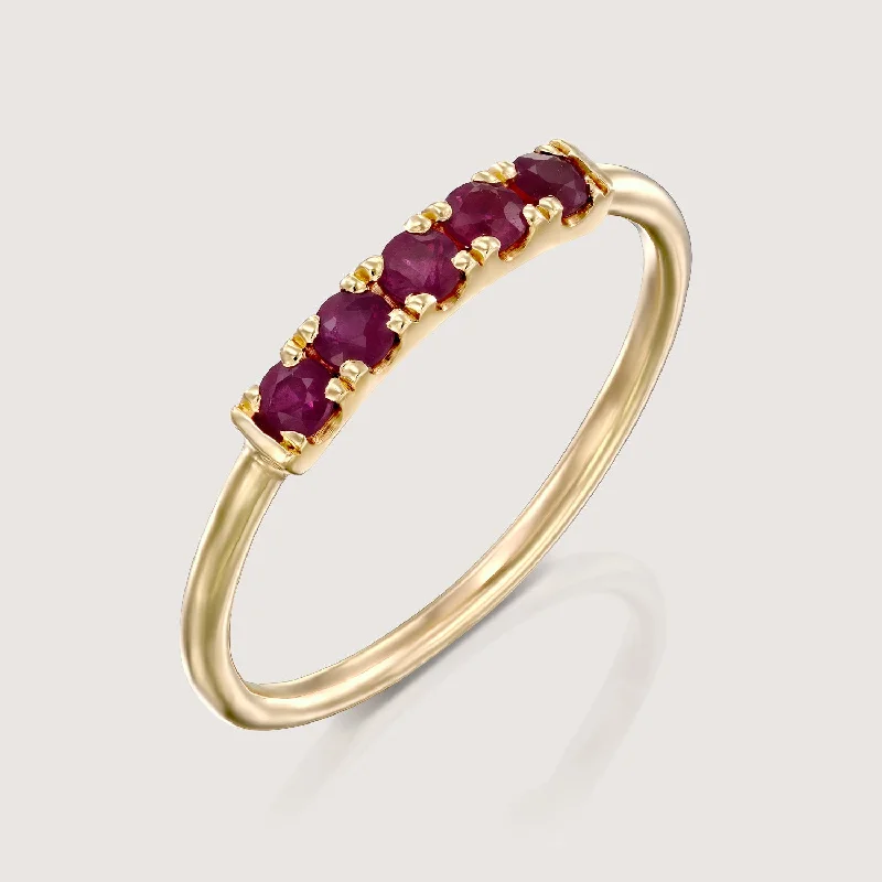 Limited-Stock Jewelry Clearance – Grab Your Favorites Now Candy Gold Ring With Ruby
