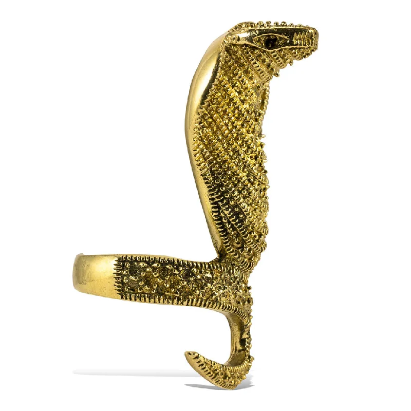 Exclusive Jewelry Sale – Limited-Time Discounts <span>RBR-027<span>: </span></span>Cobra Ring- Brass