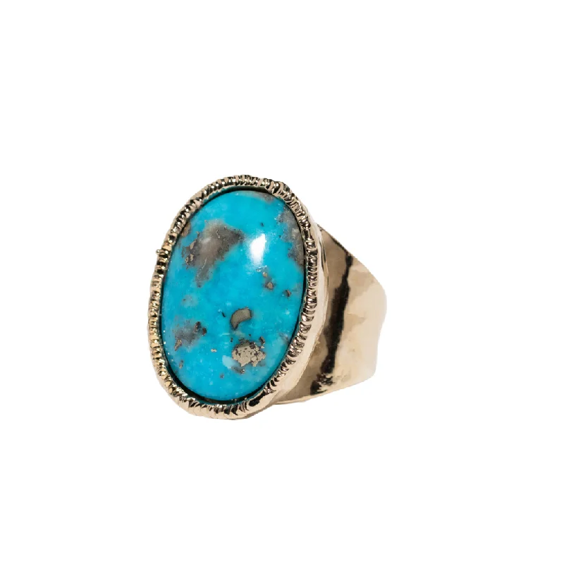 Holiday Jewelry Sale – Perfect Gifts At Great Prices Copper Infused Turquoise Oval Cocktail Ring