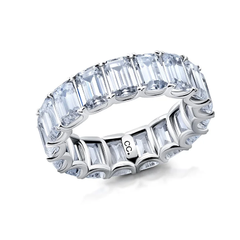 Seasonal Jewelry Deals – Elevate Your Style Crislu Cubic Zirconia Eternity Ring in Platinum Plated Sterling Silver. Size 7 Seasonal Jewelry Deals – Elevate Your Style Crislu Cubic Zirconia Eternity Ring in Platinum Plated Sterling Silver. Size 7