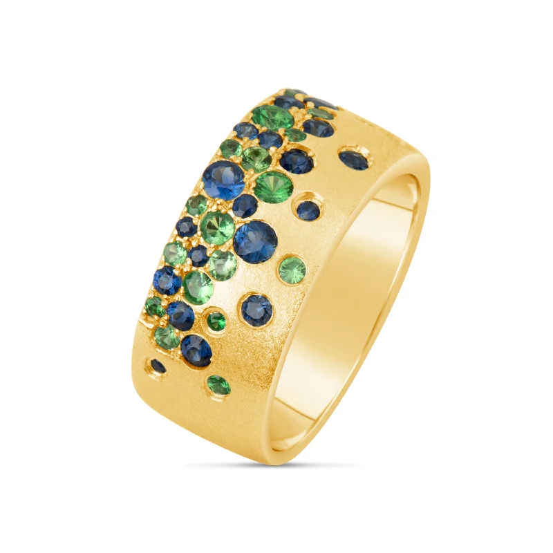 Exclusive Online Discounts On Stylish Jewelry Green Confetti Ring