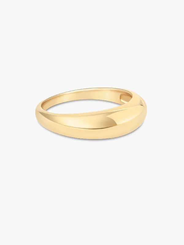 Waterproof Stainless Steel Jewelry For Lasting Beauty Dome Ring