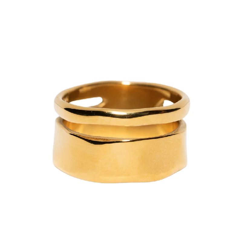 Exclusive Jewelry Markdowns – Limited-Time Offer Double Band Cigar Ring
