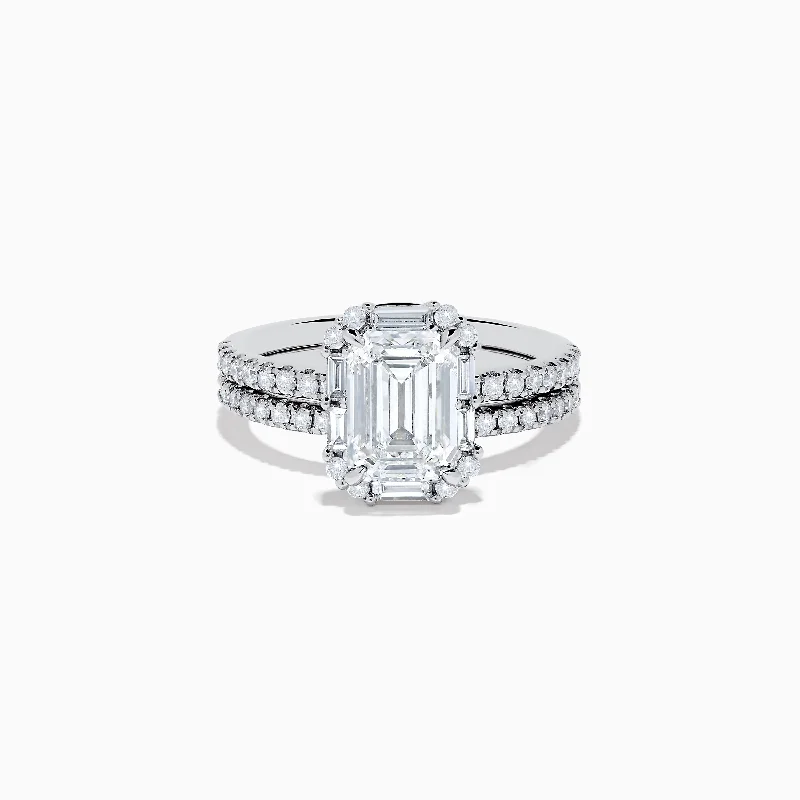 Sparkle More For Less – Jewelry Sale Happening Now Reverie 14K White Gold Lab Grown Diamond Ring and Band Set