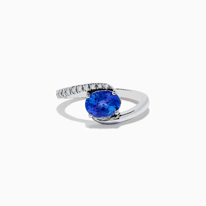 Limited-Stock Jewelry Sale – Shop Before It's Gone Nahla Siri 14K White Gold Tanzanite and Diamond Ring