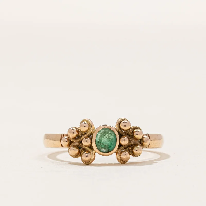 Premium Diamond Jewelry At Once-In-A-Lifetime Discounts Vintage Warsaw Emerald Ring | 0.18ct | SZ 7.5 |