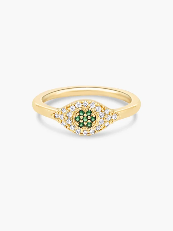 Shine In Style – Shop Jewelry Discounts Today Evil Eye Ring - Green