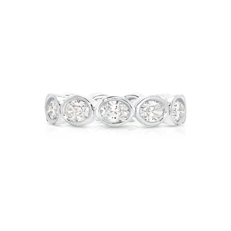Buy More, Save More On Stunning Jewelry Designs East West Bezel Oval Eternity Band