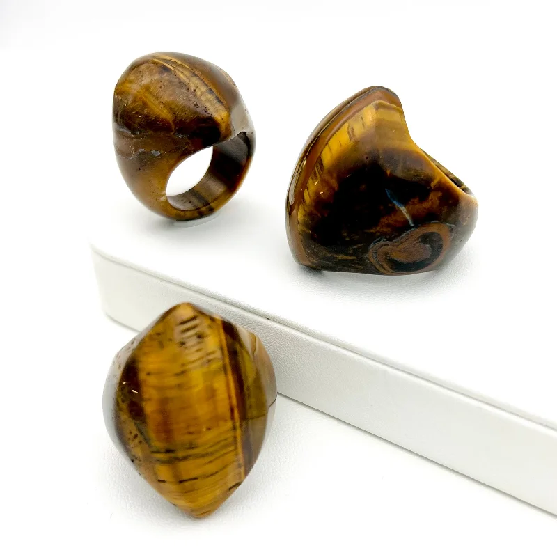 Best Jewelry Sale – Shop Exclusive Designs Now GemFire - Tiger's Eye Navette Ring