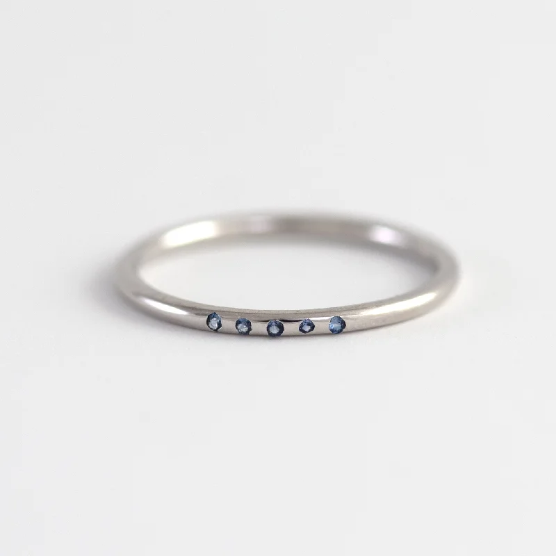 Limited-Time Offer On Elegant Jewelry Pieces Gigi Blue Sapphire Band