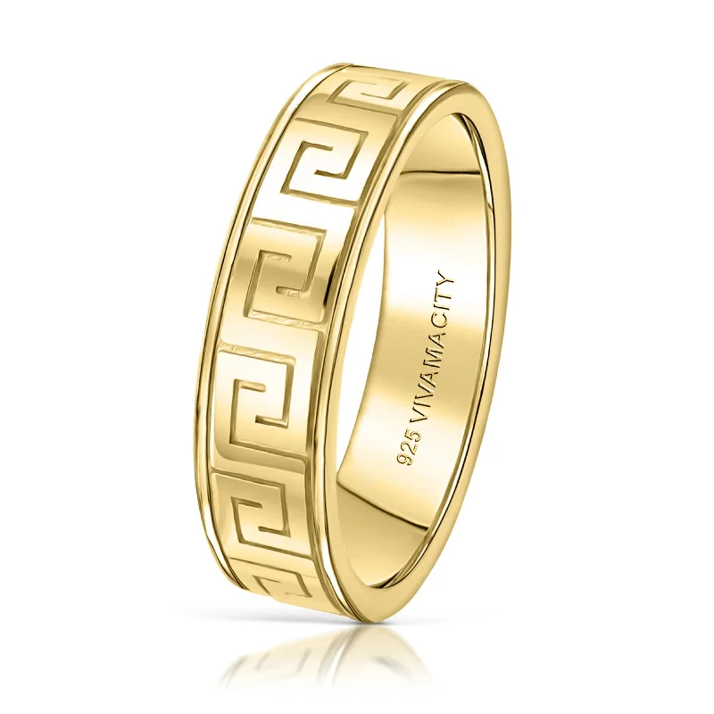 Handcrafted Jewelry Sale – Unique Designs At Low Prices Greek Key Ring