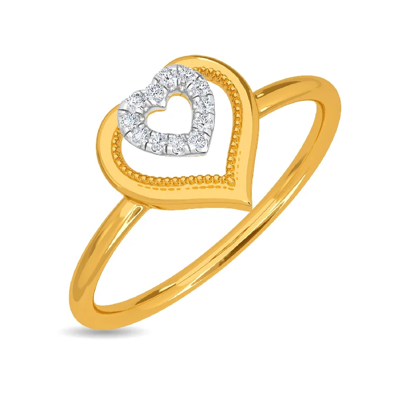 Trendy Minimalist Jewelry For Everyday Wear Heart Centric Ring