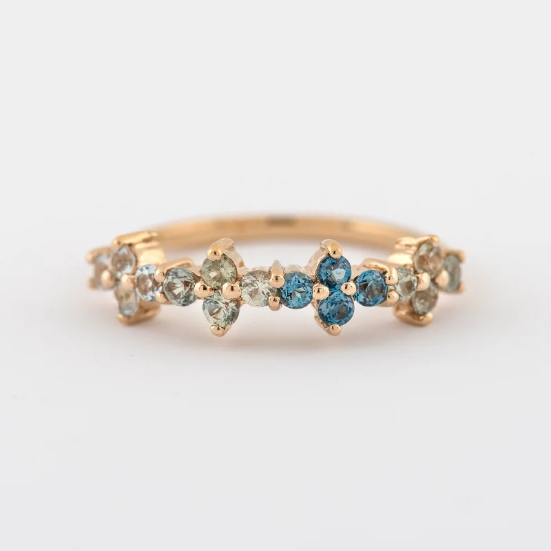 Limited-Time Offer On Elegant Jewelry Pieces Jupiter Blue Topaz and Green Sapphire Band Limited-Time Offer On Elegant Jewelry Pieces Jupiter Blue Topaz and Green Sapphire Band