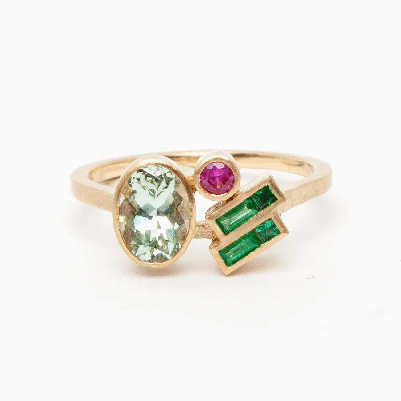 Shop Stylish Jewelry Now And Save Big Laetus ring - Mint Beryl