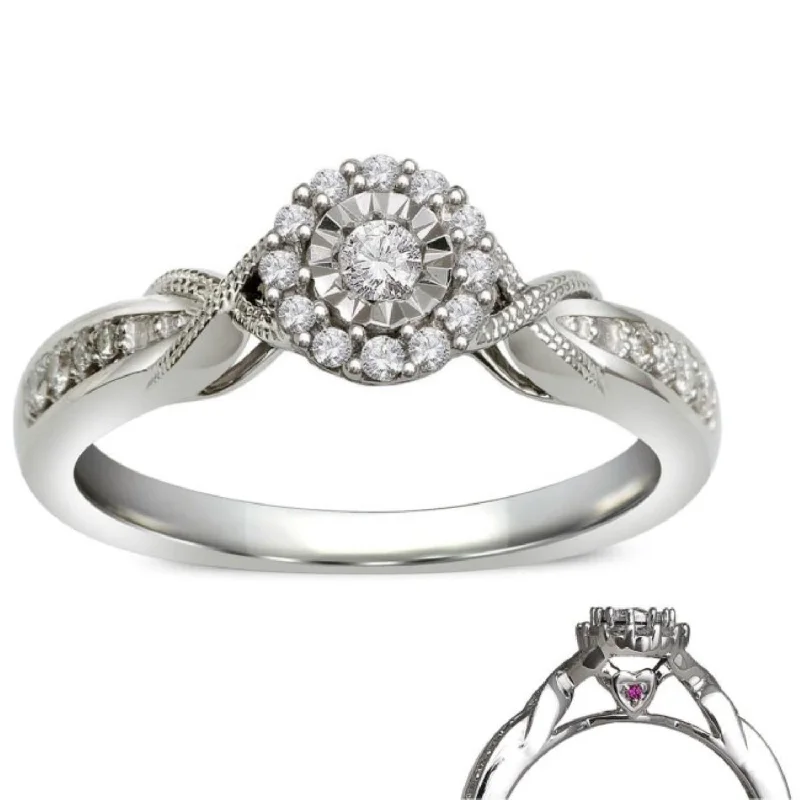 Buy More, Save More On Stunning Jewelry Pieces LoveSong 1/5 CTW Diamond Promise Ring in Sterling Silver Buy More, Save More On Stunning Jewelry Pieces LoveSong 1/5 CTW Diamond Promise Ring in Sterling Silver