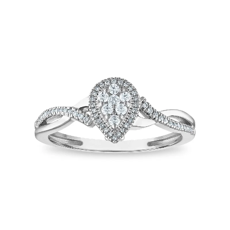 Grab Your Dream Jewelry At The Lowest Prices LoveSong 1/5 CTW Diamond Promise Ring in Sterling Silver Grab Your Dream Jewelry At The Lowest Prices LoveSong 1/5 CTW Diamond Promise Ring in Sterling Silver