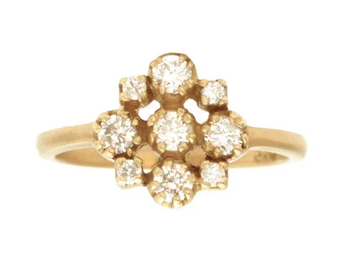 Exclusive Jewelry Sale – Sparkle For Less Yellow Gold Marie White Diamond Cluster Ring Exclusive Jewelry Sale – Sparkle For Less Yellow Gold Marie White Diamond Cluster Ring