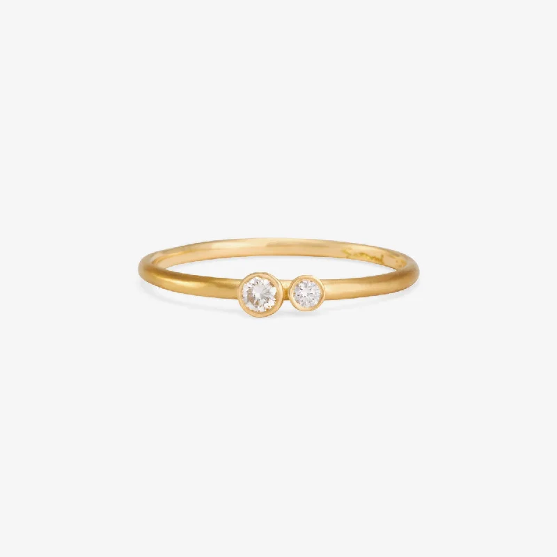 Stunning Jewelry At A Fraction Of The Price R6801W | Married Double White Diamond Ring