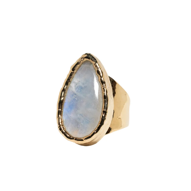 Fashion-Forward Jewelry At Incredible Prices Moonstone Teardrop Cocktail Ring